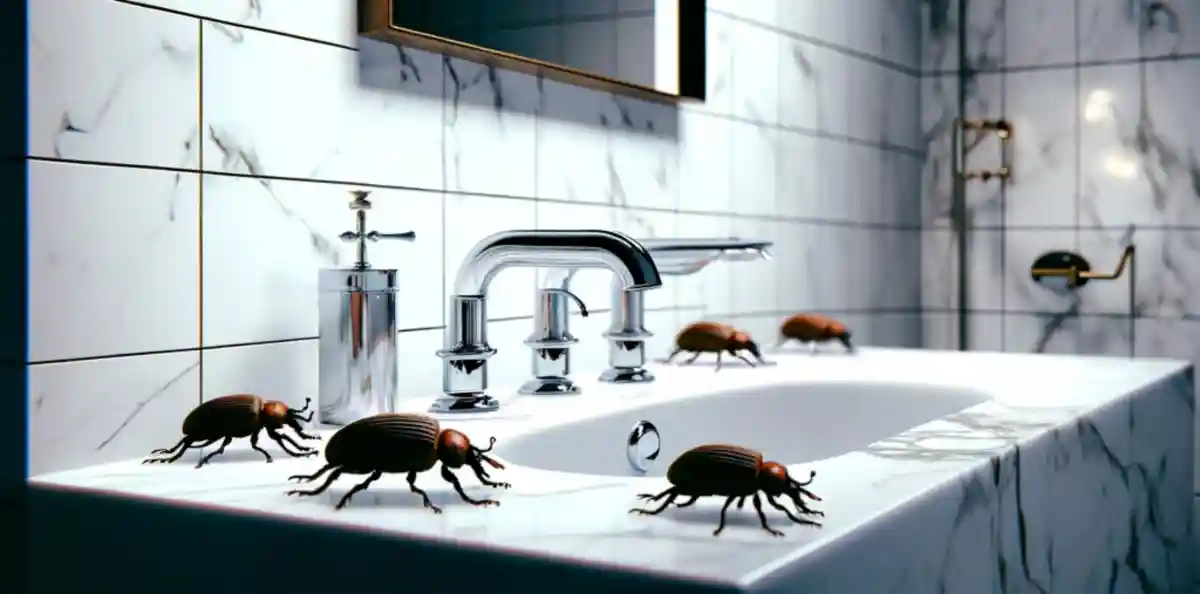 weevils in bathroom